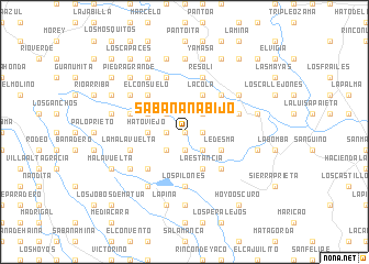 map of Sabana Nabijo