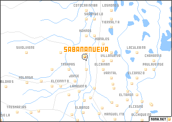 map of Sabananueva