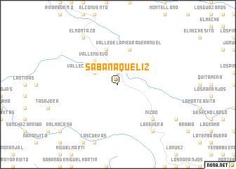 map of Sabana Quéliz