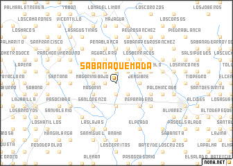 map of Sabana Quemada