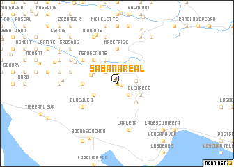 map of Sabana Real