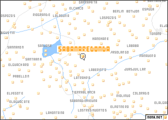 map of Sabana Redonda