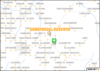 map of Sabanas de Laureano