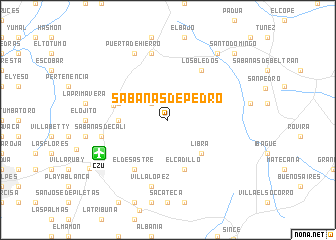 map of Sabanas de Pedro