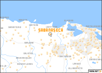 map of Sabana Seca
