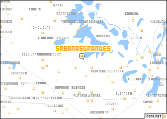 map of Sabanas Grandes