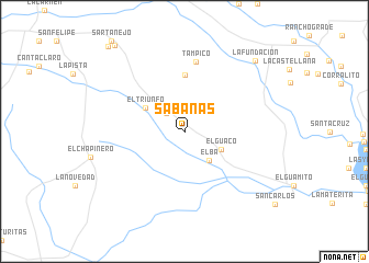 map of Sabanas