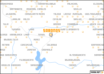 map of Sabanas