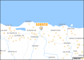 map of Sabana