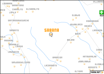 map of Sabana