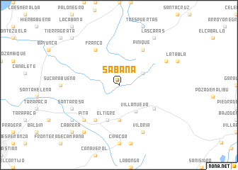 map of Sabana