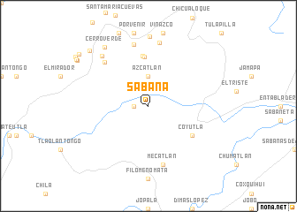 map of Sabana