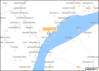 map of Sabana