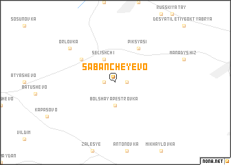 map of Sabancheyevo