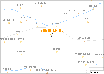 map of Sabanchino