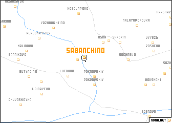 map of Sabanchino