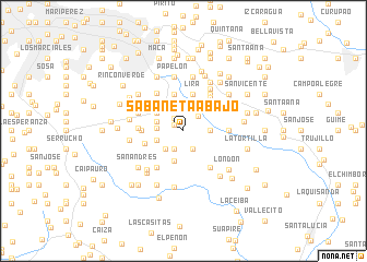 map of Sabaneta Abajo