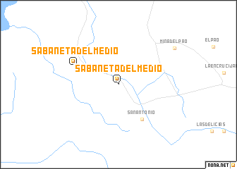 map of Sabaneta del Medio