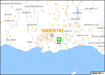 map of Sabanetas