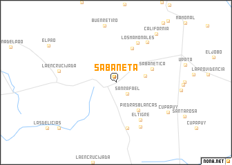 map of Sabaneta