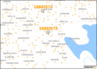 map of Sabaneta