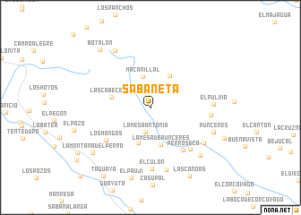 map of Sabaneta