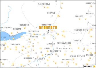 map of Sabaneta