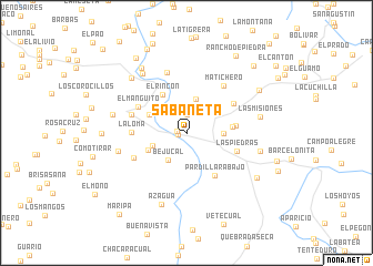 map of Sabaneta