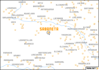 map of Sabaneta