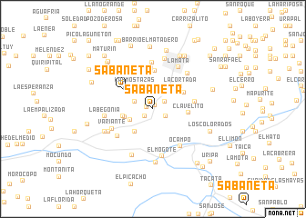 map of Sabaneta