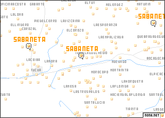 map of Sabaneta