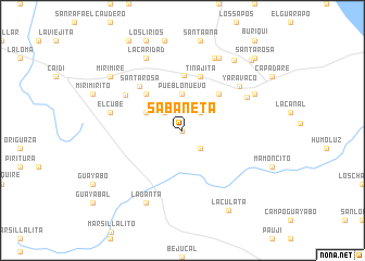 map of Sabaneta