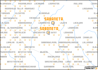 map of Sabaneta