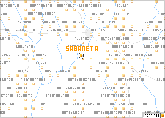 map of Sabaneta