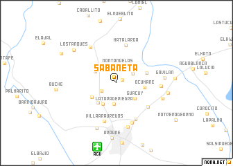 map of Sabaneta
