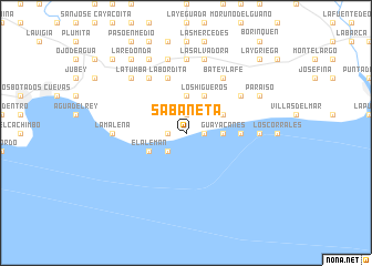 map of Sabaneta