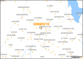 map of Sabaneta