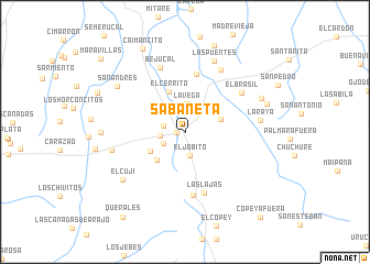 map of Sabaneta