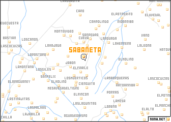 map of Sabaneta