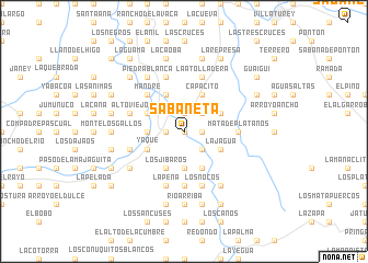 map of Sabaneta