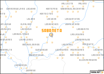 map of Sabaneta