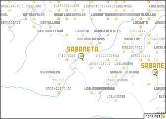 map of Sabaneta