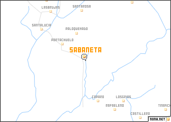 map of Sabaneta