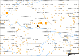 map of Sabaneta