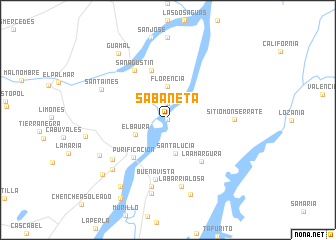 map of Sabaneta