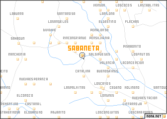 map of Sabaneta