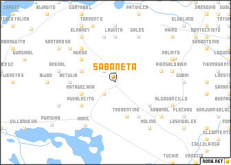 map of Sabaneta