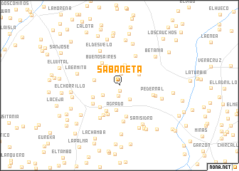 map of Sabaneta