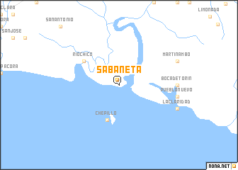 map of Sabaneta