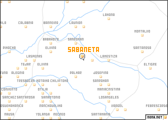 map of Sabaneta